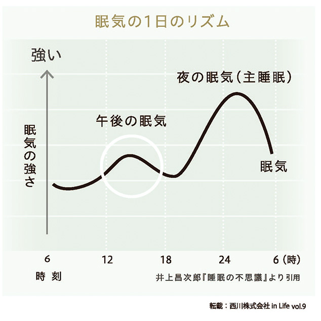 眠気の1日のリズム