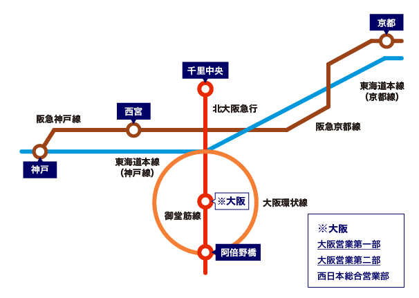 近畿の地図