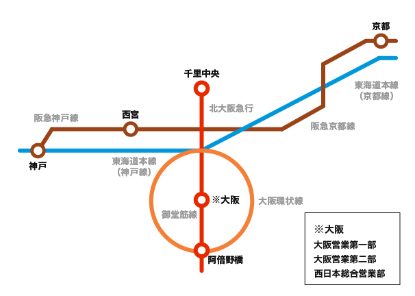 近畿の地図