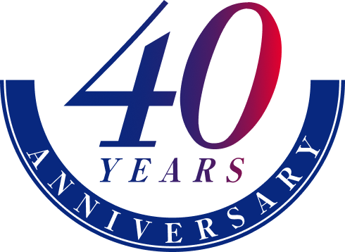 40 YEARS ANNIVERSARY ロゴ