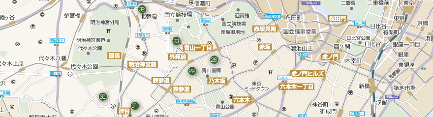 青山・渋谷Map