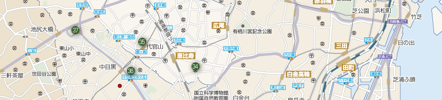 恵比寿・代官山・中目黒Map