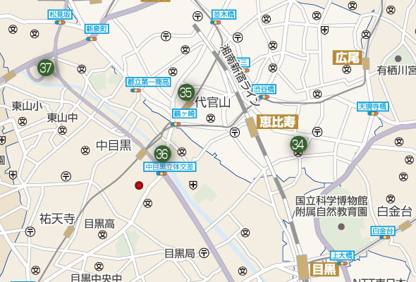 恵比寿・代官山・中目黒Map