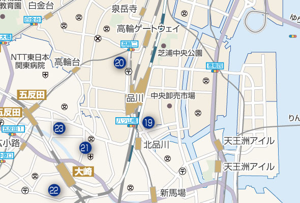 品川・大崎Map