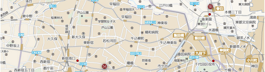 新宿区・文京区Map