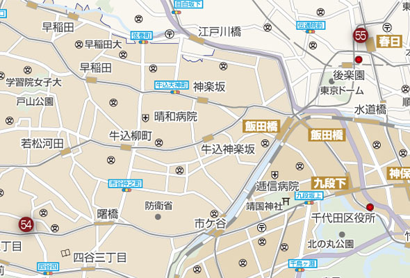 新宿区・文京区Map