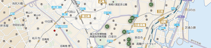 白金・三田Map