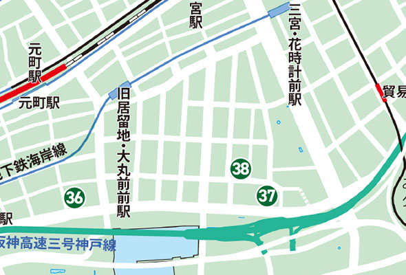 神戸旧居留地Map