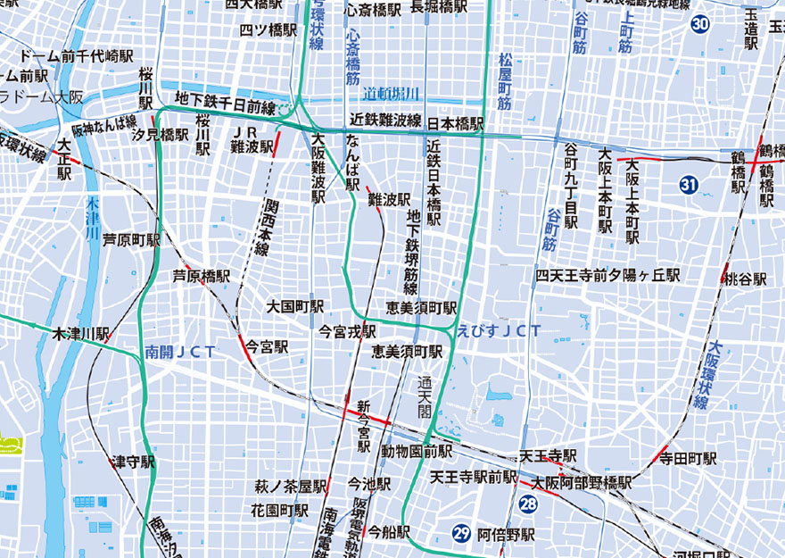 天王寺Map