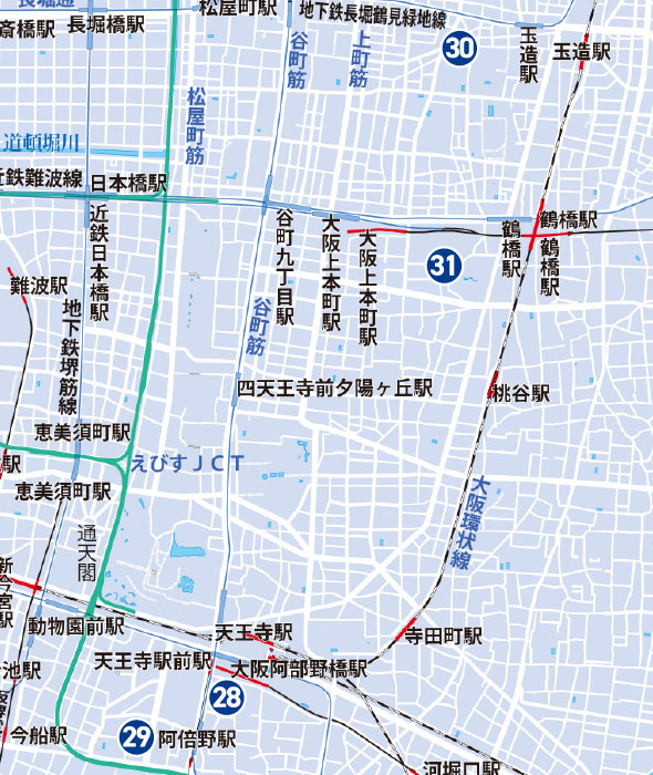 天王寺Map