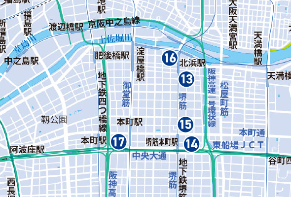 淀屋橋・本町Map