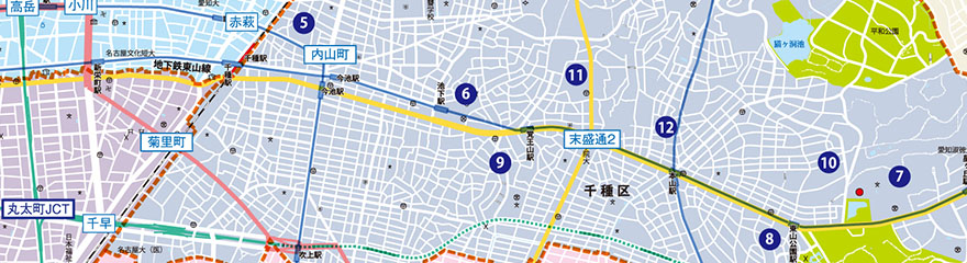 千種区Map