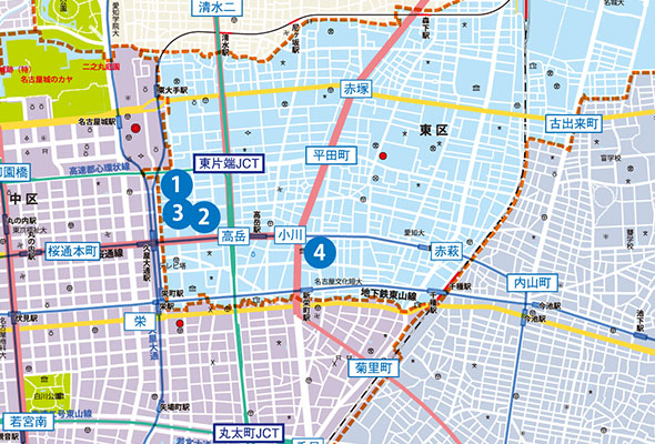 東区Map