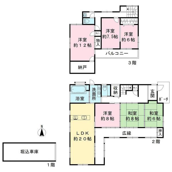 兵庫県神戸市灘区 箕岡通４丁目間取り図