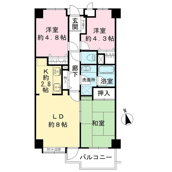 青梅ガーデンヒルズPART2間取り図