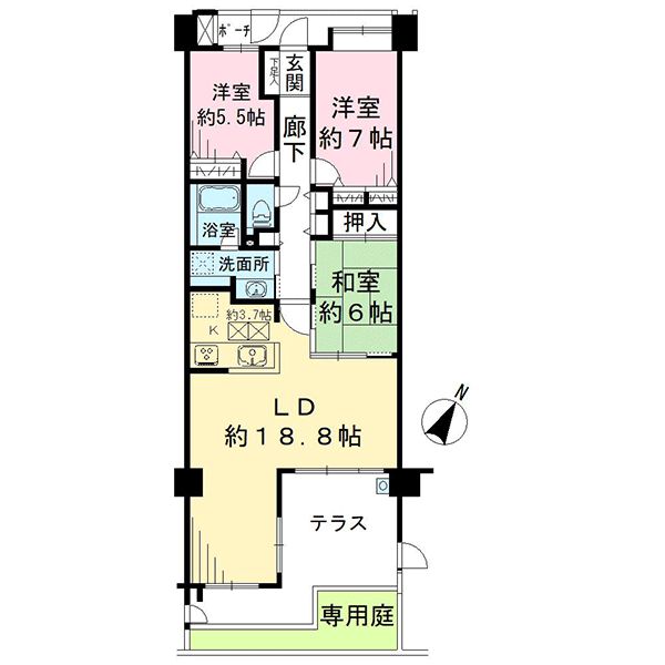 コスモレジデンスグラシエ間取り図
