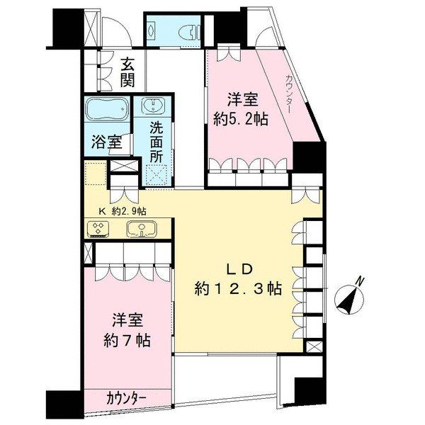 パーク・ノヴァ白金ヒルトップレジデンス間取り図