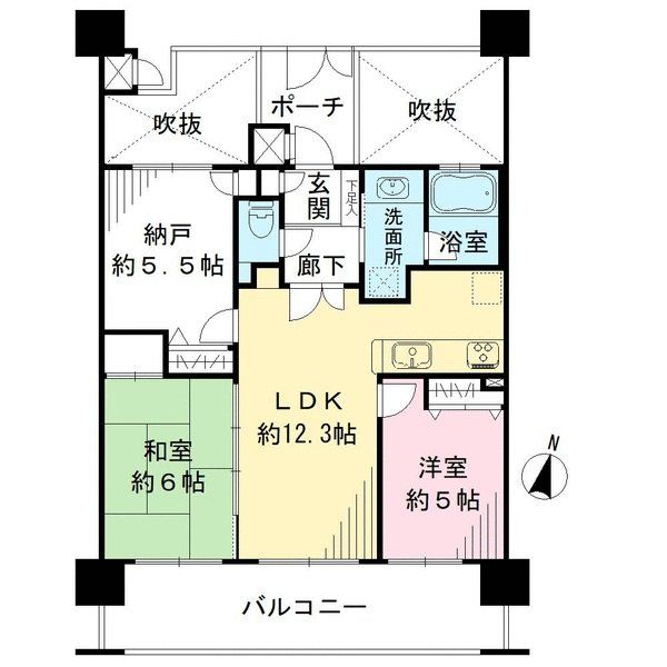 ライオンズマンション王子公園ヴィアーレ間取り図