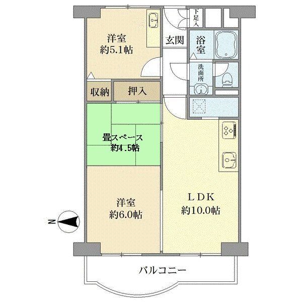 御影プライムハイツ間取り図