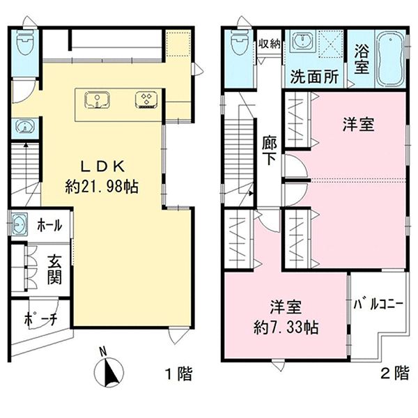 岡山県岡山市南区 豊成１丁目間取り図