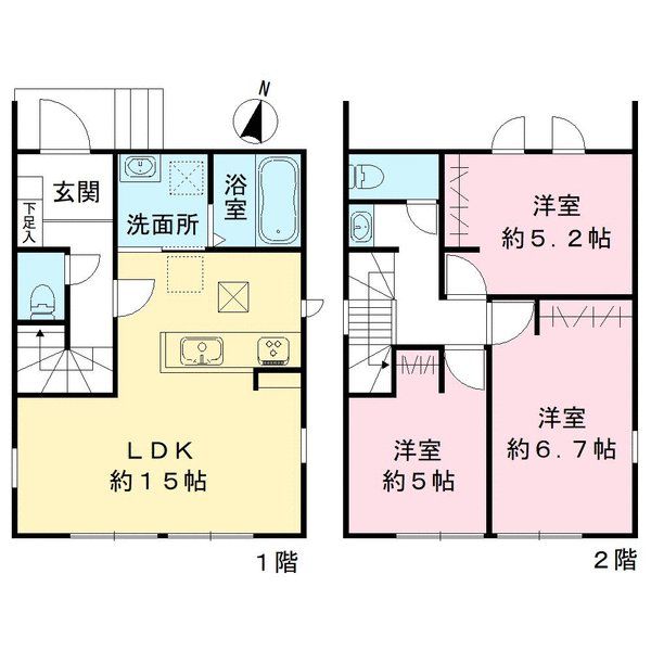 東京都多摩市 一ノ宮４丁目間取り図