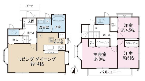 神奈川県藤沢市鵠沼神明４丁目 + 間取り