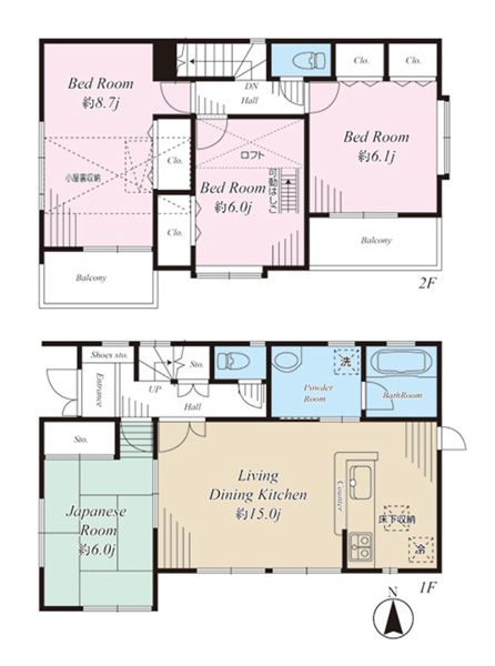 東京都町田市 小山町間取り図