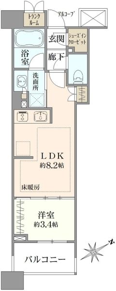 リビオレゾン横浜鶴見ステーションサイト間取り図