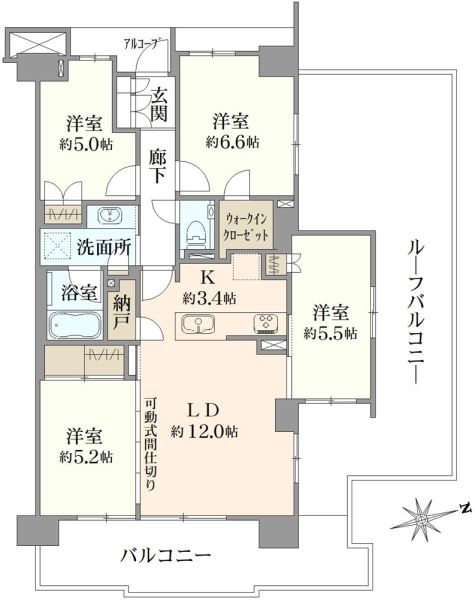 プラウド駒込トレサージュ間取り図
