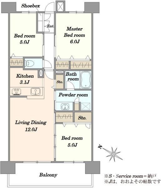 イニシア大宮日進間取り図