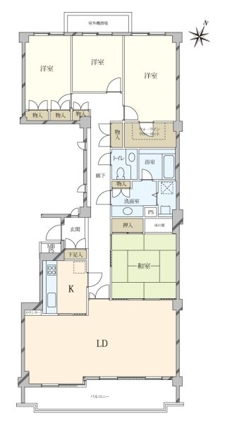 エルザ御影平野A棟間取り図