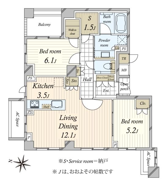 プラウド四谷大京町間取り図