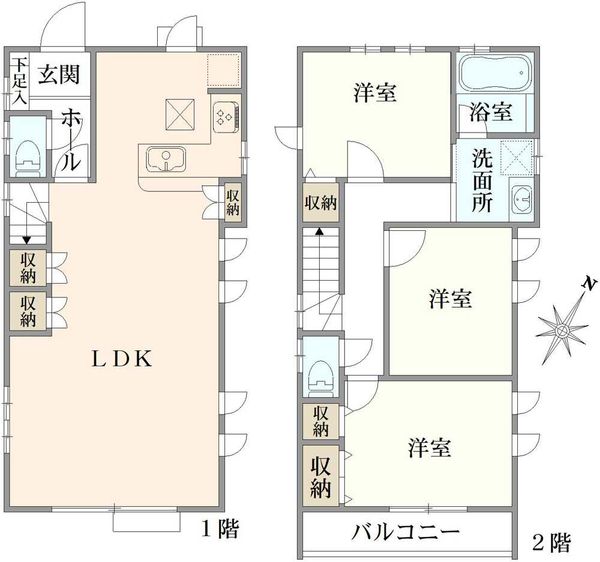 東京都世田谷区 喜多見６丁目間取り図