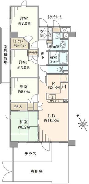 ライネスハイム武蔵野間取り図