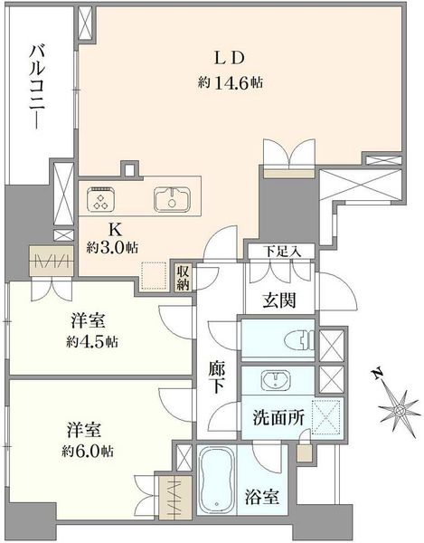 プラウド船堀ファースト間取り図