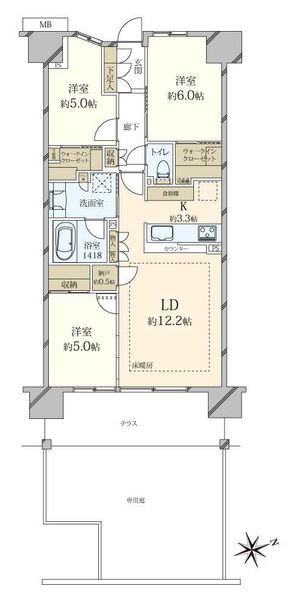 オーベル板橋本町間取り図