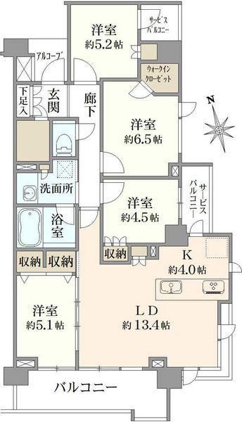 プラウド上北沢ディアージュ間取り図