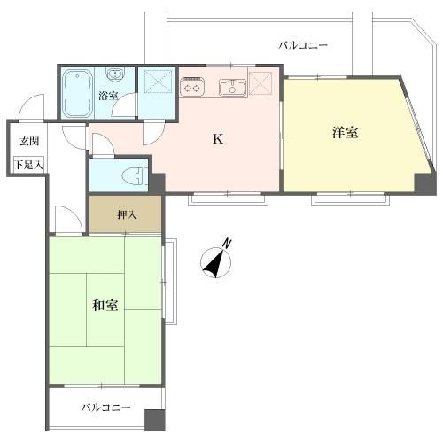 サカエ代田橋マンション間取り図