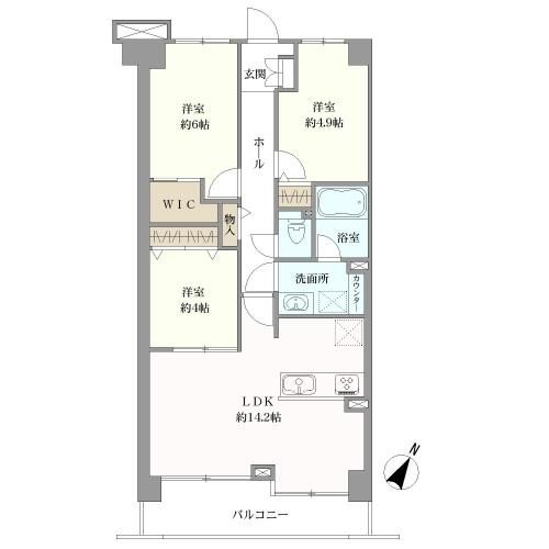 セントラルコート津田沼間取り図