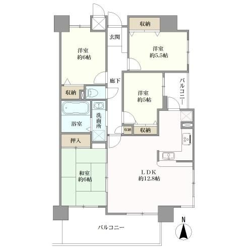 グランドメゾン五日市美の里間取り図