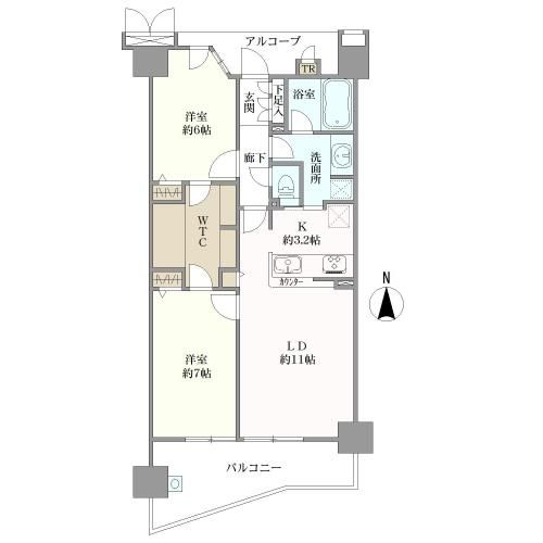 メイツ西院ラヴィネス間取り図