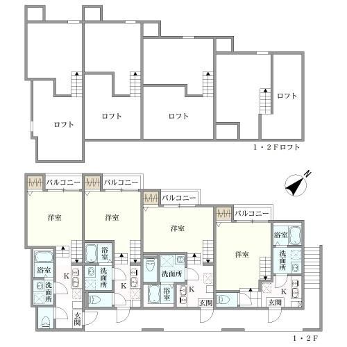 福岡県福岡市博多区 麦野４丁目間取り図