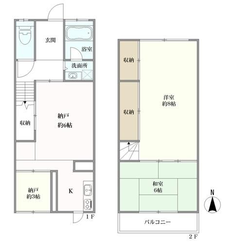 京都府京都市右京区 西京極長町間取り図