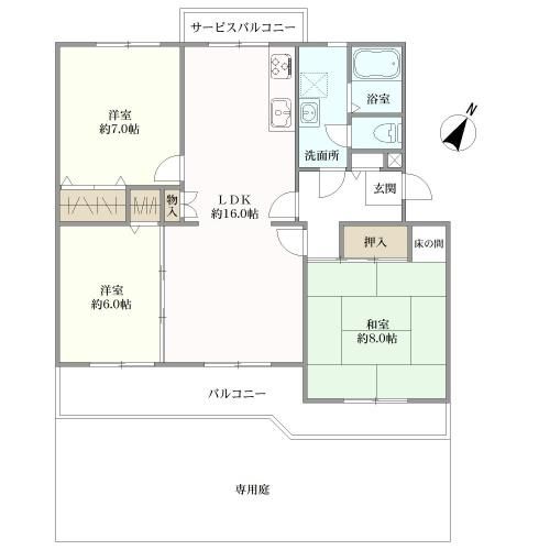 大宮東新井住宅間取り図