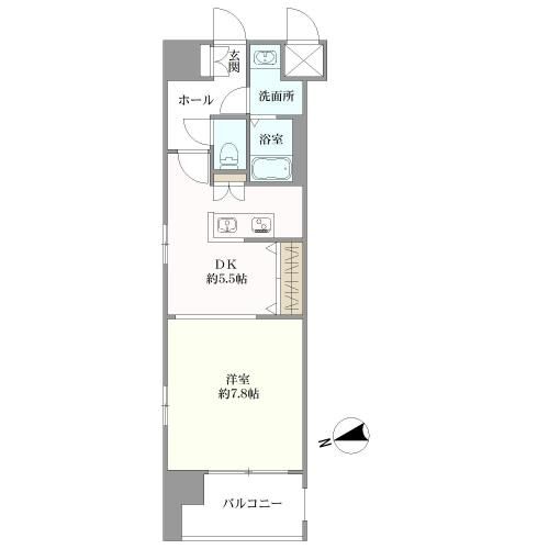 グラビスコート八丁堀間取り図