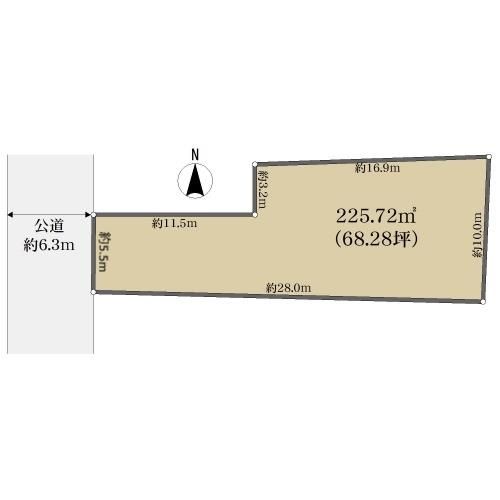 大阪府八尾市 福万寺町１丁目間取り図