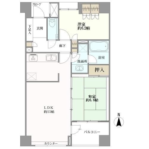 ディアクオーレ文京目白台間取り図