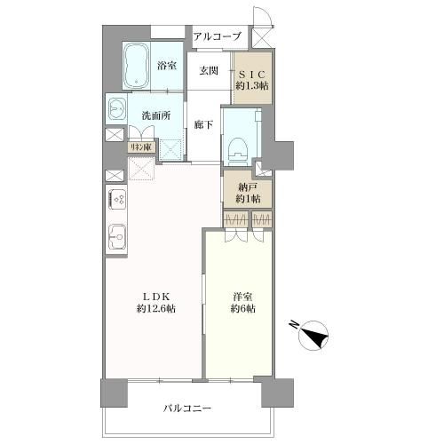 マスターズマンション苦楽園中楽坊間取り図