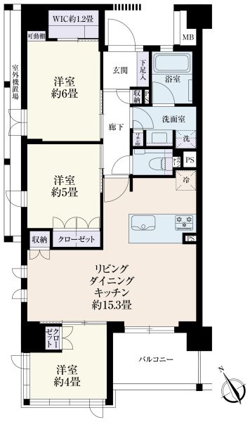 ヴェレーナ西横浜パークフロント間取り図