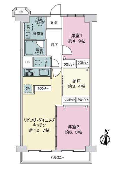 ソフトタウン根岸壱番館間取り図